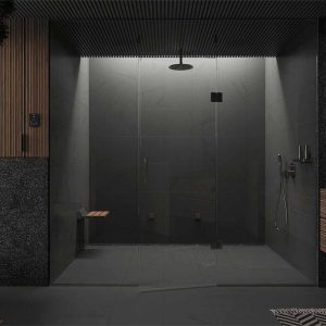 Ghế tắm Amerec Teak trong phòng xông hơi ướt