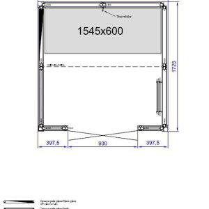 Kích thước phòng xông hơi ướt Tylo Panacea 1717 WD Black
