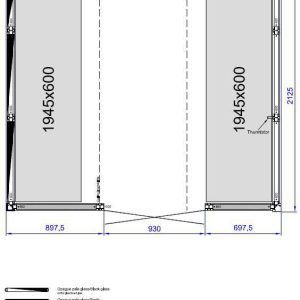 Kích thước phòng xông hơi ướt Tylo Panacea 2521 WD Black