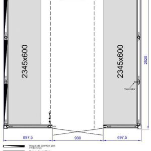 Kích thước phòng xông hơi ướt Tylo Panacea 2525 WD Black