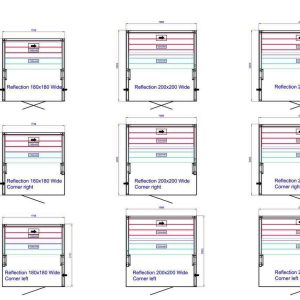 Kích thước các phòng xông hơi Tylo Reflection Wide