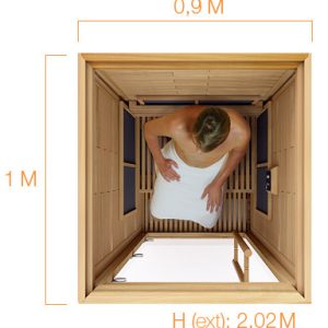 Kích thước phòng xông hơi hồng ngoại SAWO 1009MS