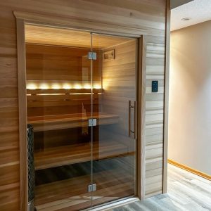 Phòng xông hơi làm từ gỗ Tuyết Tùng